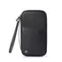 Travel Passport Holder, Large Family Passport Walle for Men Women RFID Passport Cover Lightweight Portable Document Organizer with Wrist Strap (Black)