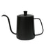 Gooseneck Pour Over Coffee Kettle 12 oz （350ml）Stainless Steel Hand Drip Long Narrow Spout  for Stove Top, black