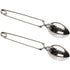 2 Pcs Brewing Spoons Hand Clip Design Tea Strainers Encrypted Filter Holes Tea Filter Tong for Loose Leaf Tea and Mulling Spices