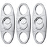 Cigar Cutter Set (6 Pack), Guillotine Double Blade, Cigar Accessories for Men, Stainless Steel Smoking Accessories Tool, Portable Sharp Clean Cut - Silver