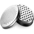 2 pack Cheese Grater Citrus Lemon Zester with Food Storage Container & Lid - Perfect For Hard Parmesan Or Soft Cheddar Cheeses, Ginger, Vegetables, Butter, Chocolate & Nutmeg (Black)
