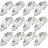 12pcs Stainless Steel Oyster Shells Oyster, Grilling Shells for Cooking Oysters Shrimp Scallops Clams