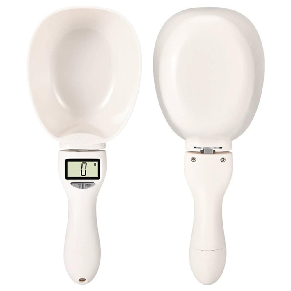 Digital Measuring Spoon Scale, Food Measuring Scoop Scale, Food Weight Scale Grams and Ounces, Polygons Measuring Spoon, ABS Kitchen Weight Scale for Food with LCD Screen（Battery not included）