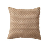 Textile Throw Pillow Covers Soft Corduroy Decorative Set of 2 Boho Striped Pillow Covers Pillowcases Farmhouse Home Decor for Couch Bed Sofa Living Room 18x18 Inch（pillowcase only）