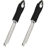 2 pack Chili Pepper Corer Stainless Steel Zucchini Cucumber Corers Special Kitchen Gadgets With Serrated Edge Easy Remove The Seeds Of Your Veggies & Fruits