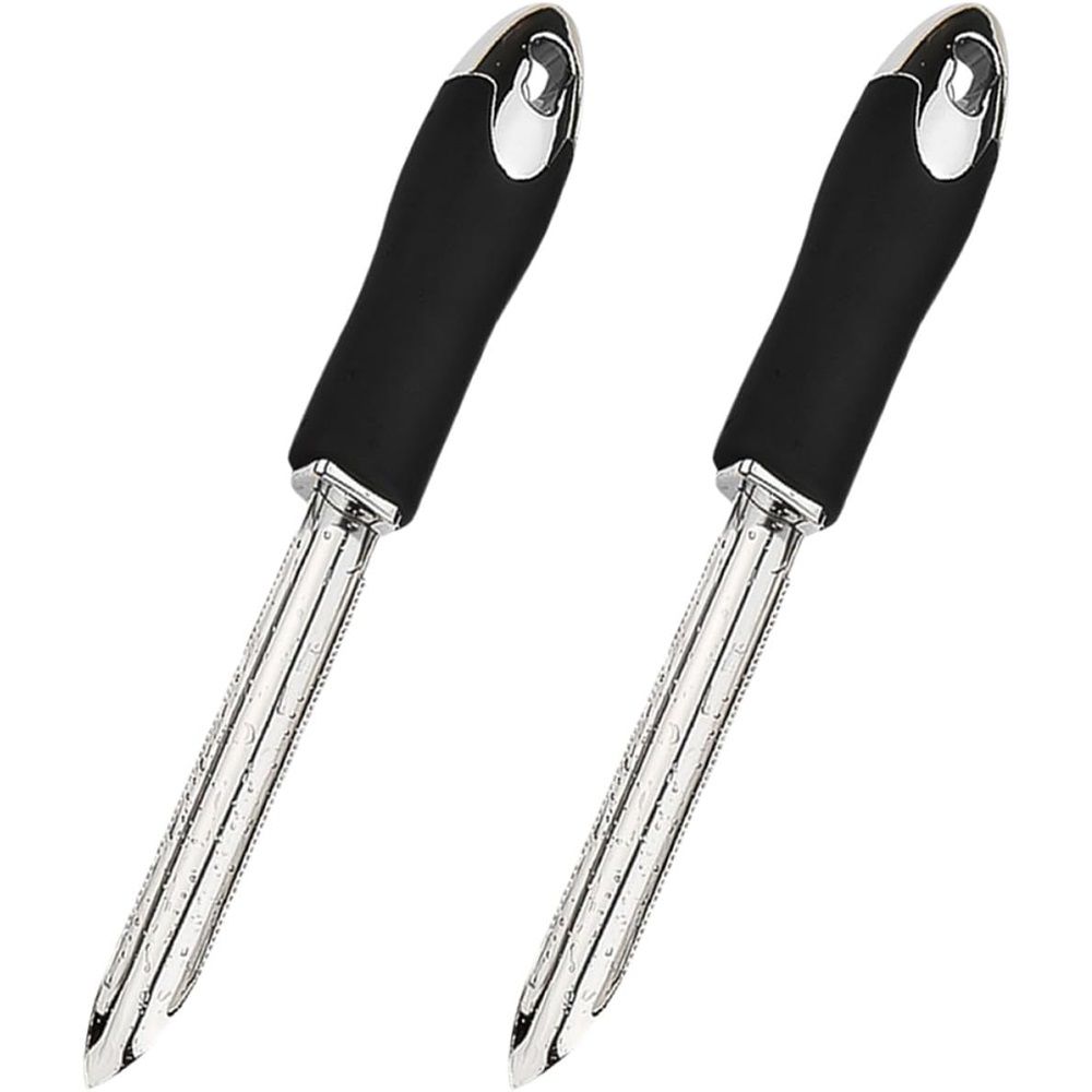 2 pack Chili Pepper Corer Stainless Steel Zucchini Cucumber Corers Special Kitchen Gadgets With Serrated Edge Easy Remove The Seeds Of Your Veggies & Fruits