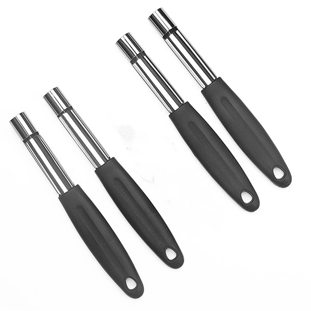 Premium Apple Corer Tool 4 Pack – Kitchen Stainless Steel Apple Core Remover, Fruit Corer for Pears, Cucumbers, Cupcakes & More – Dishwasher Safe