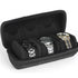 Watch case for travel and storage, hard 3 slots Watch Roll Organizer for Men and Women（does not include a watch）