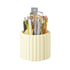 360 Rotating Makeup Brush Holder 7 Slots Make Up Brush Organizer Removable Spinning Cosmetic Brushes Storage Pen Holder for Vanity, Dresser, Desk（only the box）