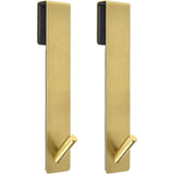 2 pack Extended Shower Door Hooks (6.89 -Inch), Over Door Hooks for Bathroom Frameless Glass Shower Door, Towel Hooks, Gold