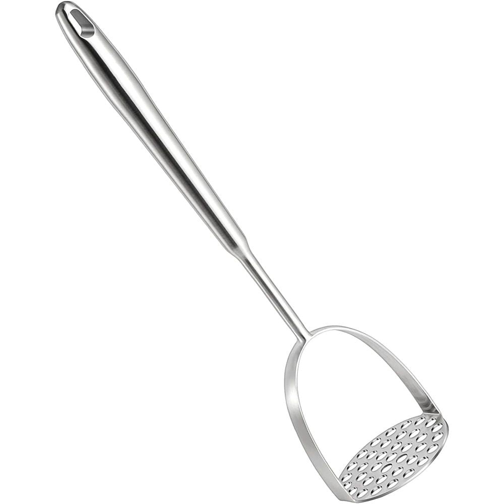 Potato Masher Stainless Steel, Long handle Potato Smasher, Mashed Potatoes Masher Kitchen Tool for Avocado,Potatoes, Beans, Vegetables, Large Heavy Duty Mashing Utensil