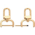 2pcs Detachable Snap Hook Swivel Clasp w/Screw Bar Bag Strap Hardware Replacement, for Bag Strap Purse Lanyard DIY Craft Hardware (1 Inch, Gold)