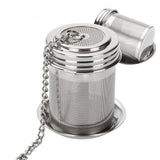 2 pack Tea Infusers for Loose Tea, Extra Fine Mesh Tea Strainers, Stainless Steel Loose Leaf Tea Steeper Tea Diffusers with Extended Chain Hook and Drip Tray