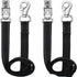 Trailer Cross Tie, Horse Haulage Adjustable Nylon Straps Leads with Panic Snap Fixed Eye Equestrian Equipment