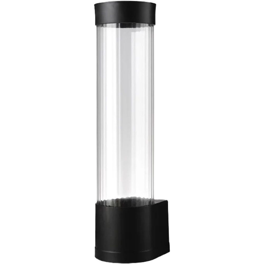 Cup Dispenser, Water Cooler Pull Type Cup Holder Fits 5oz - 7oz Cone or Flat Bottom Cups,14" Tube Length Black