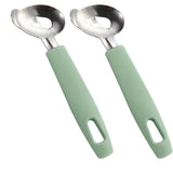 4 Pack Cactus Peeler Spoon, Stainless Steel, Multi-Function Peeling Knife, Cutting Noodle Knife, Kitchen Tool (green)