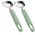 4 Pack Cactus Peeler Spoon, Stainless Steel, Multi-Function Peeling Knife, Cutting Noodle Knife, Kitchen Tool (green)