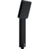Square Handheld Shower Head - Spray,Phantom Night Black,  Grip for Low Pressure Bathrooms, 6-Layer Filter (Head Only)