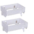 2 pack Foldable Trash Bag Holder, Hanging Waste Garbage Can Rack Closure Waste Bag Hanger Racks with Fixing Snap for Kitchen Cabinets Doors