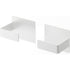 Magnetic Holding Type Kitchen Paper Holder, White, Approx. W 3.9 x D 3.9 x H 3.9 inches (10 x 7.5 x 10 cm) (Per One), Plate, Large Type Compatible