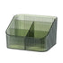 Makeup Organizer Cosmetics Storage Box, Large Capacity Make Up Brush Holder Organizer Vanity Accessories, Bathroom Countertops, Desk Storage Container, Cosmetic Display cases(Green,only box)
