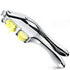 Garlic press and slicer 2 in 1,Effortlessly Crush, Slice, and Mince Garlic,with this Versatile Kitchen Tool - Perfect for Home Cooks and Professional Chefs Alike. (Silvery)