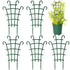 10 Pack Small Trellis for Potted Plants Indoor Outdoor, Tiny Stackable Plastic Climbing Stakes, Mini DIY Garden Support Trellis for Houseplants Vines Vegetables Flowers Stand Frame