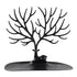 2 pack Little Deer Earrings Necklace Pendant Bracelet Jewelry Display Stand Tray Tree Storage Racks Organizer Holder, Black（Only jewelry rack）