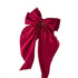 Satin Hair Bows for Women 5 Pack - Oversized Long Tail Hair Clip for Girls, Large Bow Hair Accessories for Special Occasions and Gifts