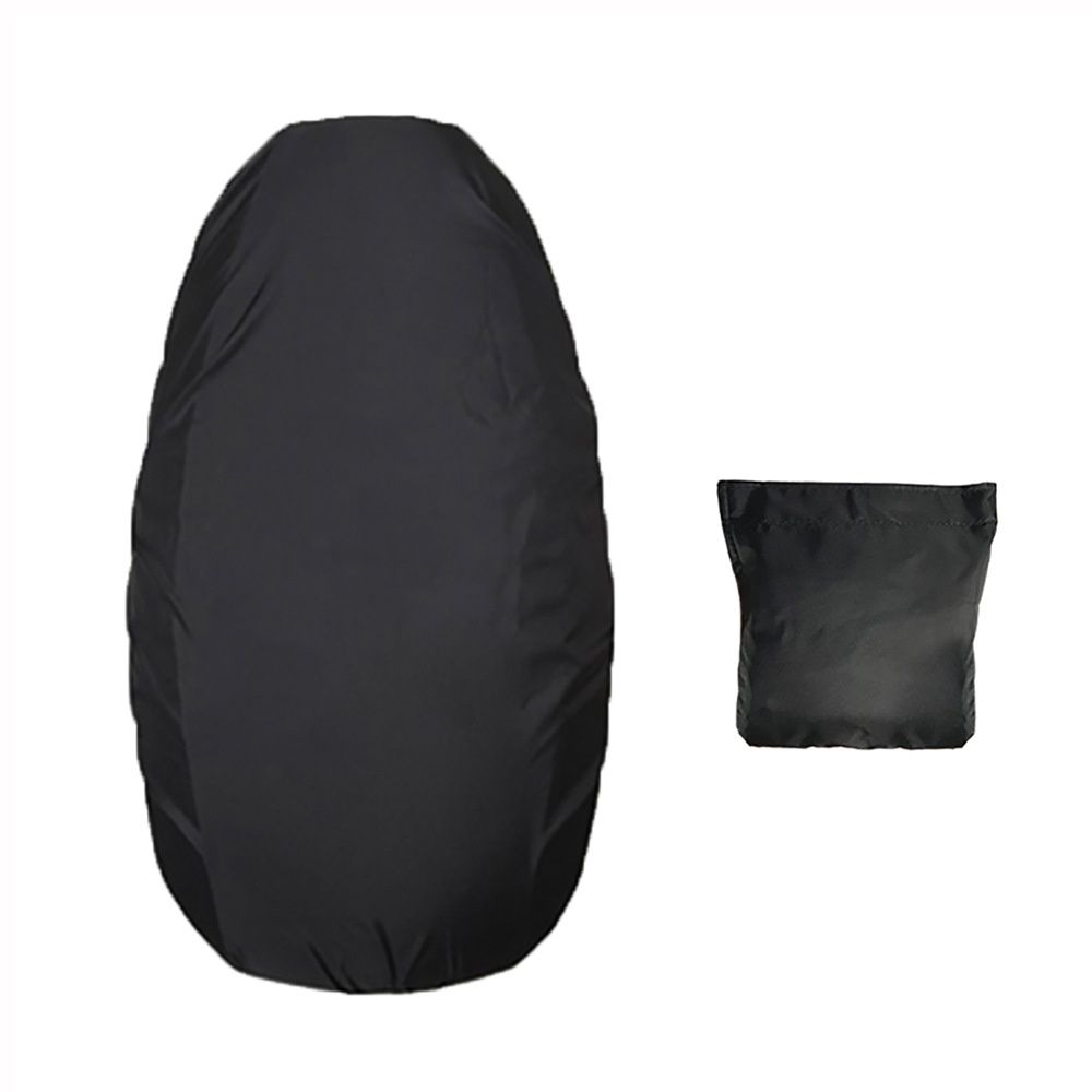 Rainproof Motorcycle Seat Cover Portable Waterproof Dustproof Cover Black Size-XL (Black High Stretch,only Cover)