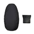 Rainproof Motorcycle Seat Cover Portable Waterproof Dustproof Cover Black Size-XL (Black High Stretch,only Cover)