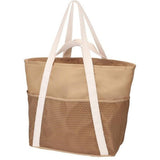 Beach Bag Large Waterproof Sandproof Foldable Tote for Women with Zipper Mesh Pockets for Pool Swim Travel Everyday