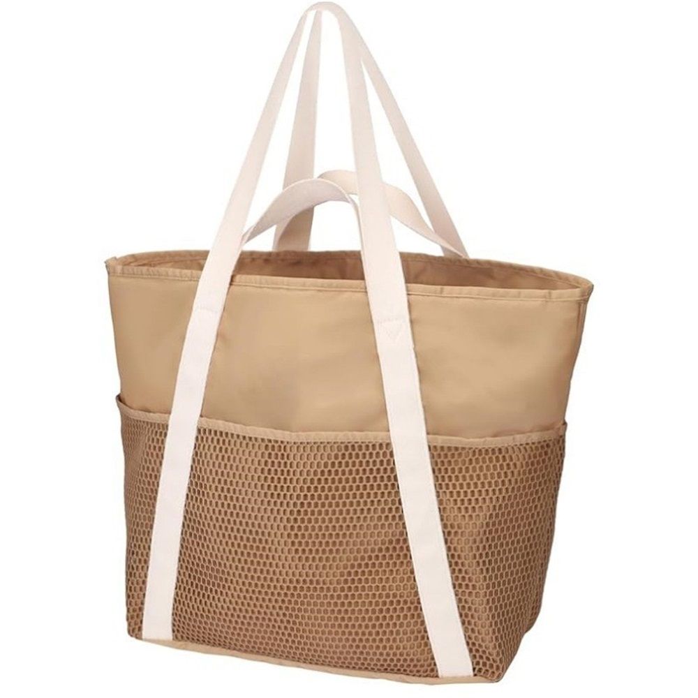 Beach Bag Large Waterproof Sandproof Foldable Tote for Women with Zipper Mesh Pockets for Pool Swim Travel Everyday
