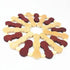 Set of 3 Small Handmade Wooden for Hot Dishes - 6.29in- Coasters and Hot Pads - Great Kitchen Gift Idea（rotundity）
