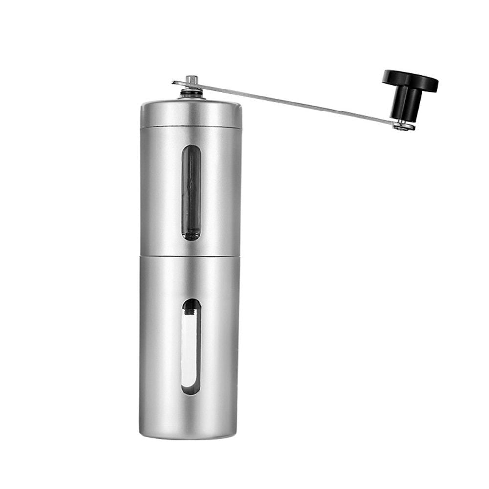 Manual Coffee Grinder - From Extra Course to Ultra Fine Grind, High Grade Conical Ceramic Burr Mill, Brushed Stainless Steel