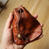 Simple Retro Storage Bag New Leather Drawstring Coin Purse Small Purses Wallets for Women Man Leather Coin Pouch Change Purse Mini Coin Purse Keychain Wallet Mens Coin Pouch (Brown)
