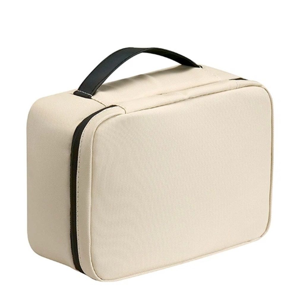 Clean Towels Dedicated Travel Cosmetic Makeup Bag, Portable Large Capacity Beauty Toiletry Water Resistant Organizer Case with Dividers, Zipped Compartments