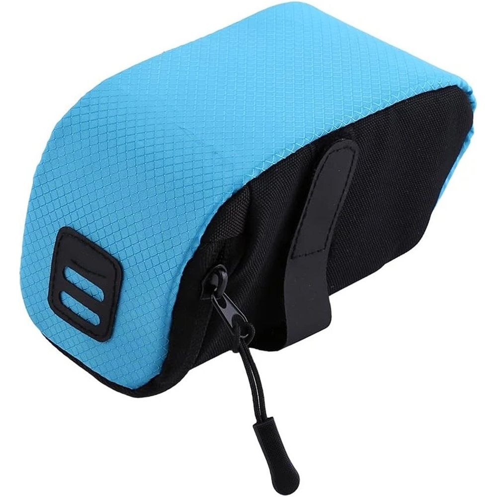 2 pack Saddle Bag Super Light Seat Saddle Bag Under-seat Zippered Opening Storage Bag for Most Kinds of (blue)