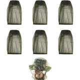 Mosquito Head Net for Insect, 6 Pack, Fly & Bug Protection | Ultra Large & Long, Extra Fine Holes for Camping, Hiking, Fishing, Gardening, Safari, Fits All Hats for Men & Women（Excluding hat）