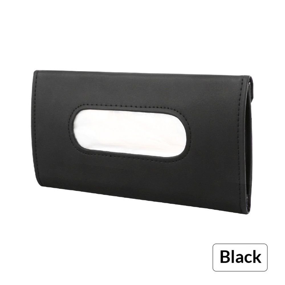 2 pack Car Visor Tissue Holder, Sun Visor Napkin Holder Backseat Tissue Case, Premium Car Tissue Box for car, Vehicle (Black)