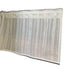 Kitchen Curtains for Small Window,Cafe Curtains 59 Inch Length,Striped Kitchen Pinch Pleat Curtain for Half Windows Semi Sheer Light