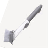 Soap Dispensing Dish Brush Storage Set, Kitchen Brush for Pot Pan Sink Cleaning, Pot Washing Sponge Lazy Cleaner Household