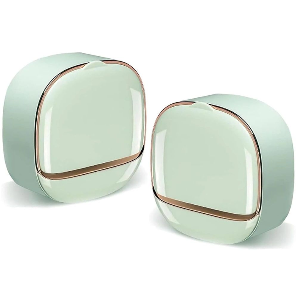 2 pack Adhesive Soap Holder for Shower Wall with Drainage Box, Waterproof Shower Bar Soap Holder Tray, Bathroom Stick on Soap Dish Wall Mounted,Kitchen Bath Hand Skin Soap Caddy Organizer,Light Green