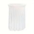 Cocktail Table Covers - 31"x 43" White Cocktail Table Tablecloth with Natural Wavy Round Skirt for Bar Wedding Party Banquet