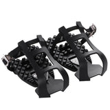 1 pairs Bike Bicycle Toe Clips Cage ONLY - Convert Pedals to Dual Function Pedals - Ride with Sneakers - black