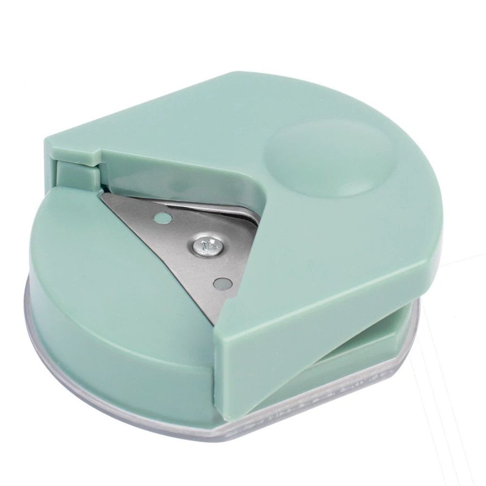 4Pcs Paper Corner Rounder - R4 Corner Cutter Punch Tool, Laminated Cards, Cardstock, Scrapbooking,Photo Card Making, Paper Cutting DIY Crafts Puncher for Office, School（green）