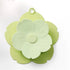 2 pack PVC Bathtub Drain Cover/Strainer - Dual Use Tub Stopper & Floor Drain Protector - Flower Shape Hair Catcher (Green)