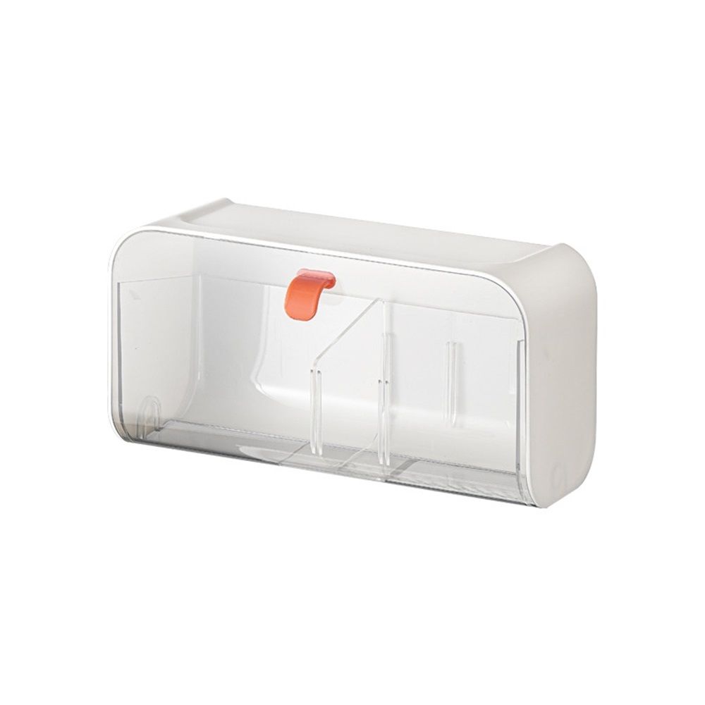 Pad Holder for Bathroom,Sanitary Napkins Organizer,Feminine Tampons Storage Day Overnight Cotton Pad Holder, white（only box）