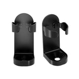 2 pack Electric Razor Holder Wall Mount, Razor Hanger, Electric Shaver Bathroom Holder, Mirror Toothbrush Holder Wall Mounted, ABS (Black)