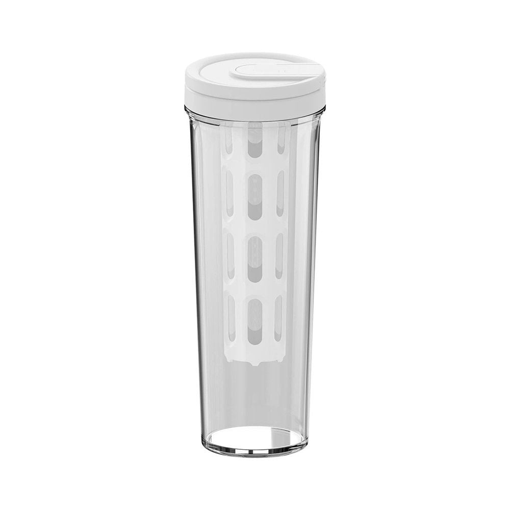 Portable Cold Brew Coffee Maker 35oz/1L Iced Coffee Maker and Tea Brewer Leak-Proof Removable Fine Mesh Filter Perfect for Outdoor Camping Trip (White)